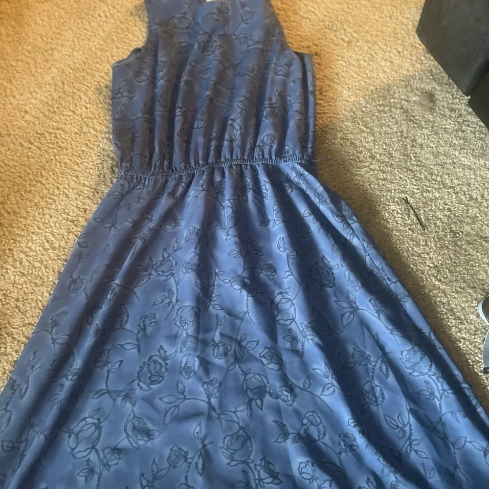 Leslie Faye “80s Does 40s” Floral Belted Midi Dress – Vintage Size 14 - Picture 7 of 9